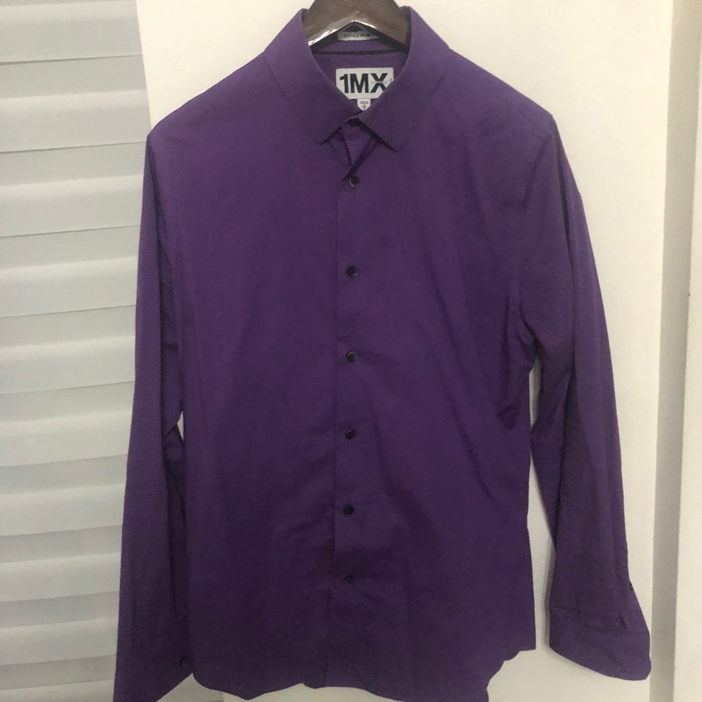 Purple express dress shirt